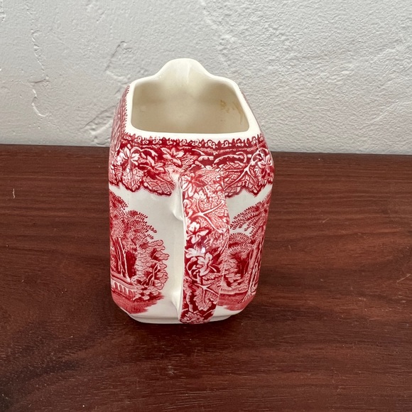 Mason’s Vista Pink Square Creamer vintage ironstone English China transferware - Picture 8 of 10